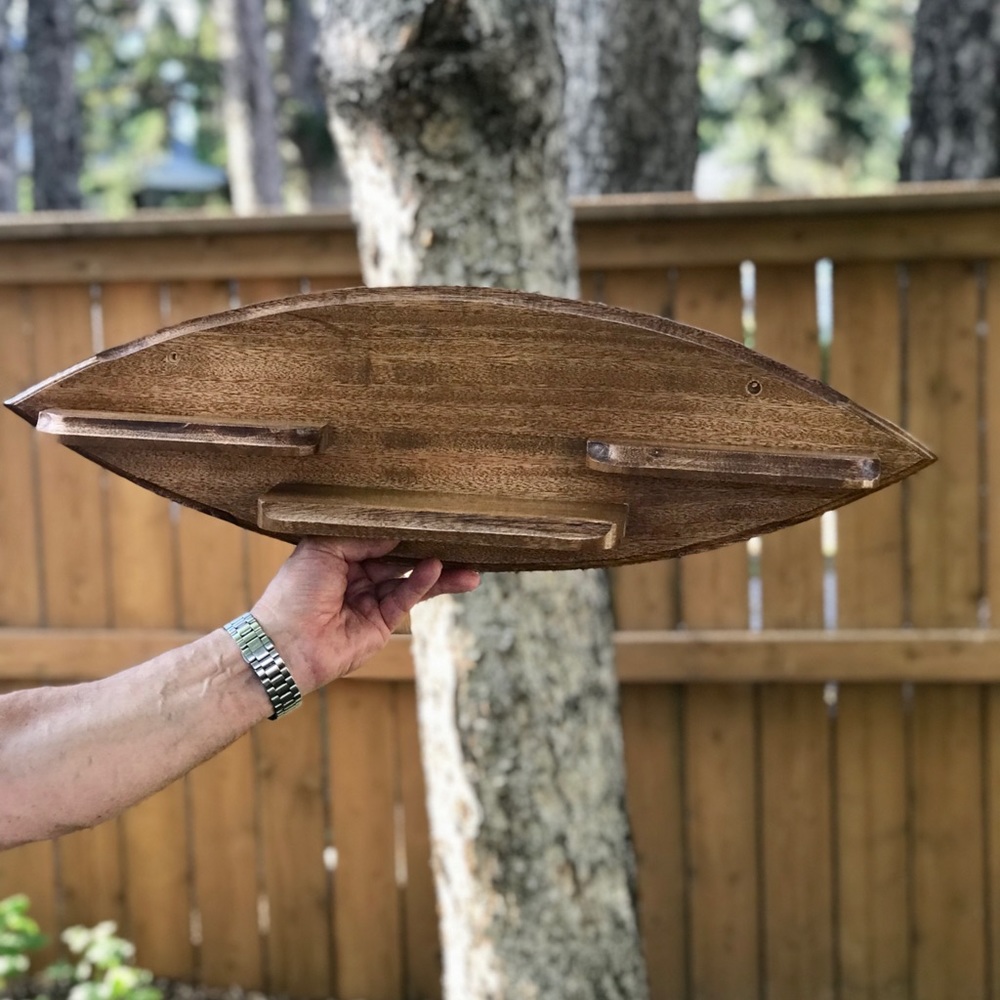 Handcrafted creative wood shelf